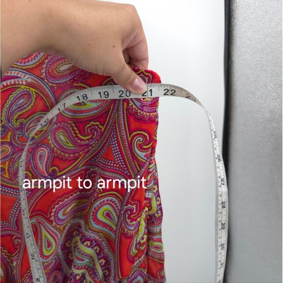 Antonio Melani Beaded Peasant Top Paisley Print Tassels Boho Cinch Waist NWT - Picture 11 of 14